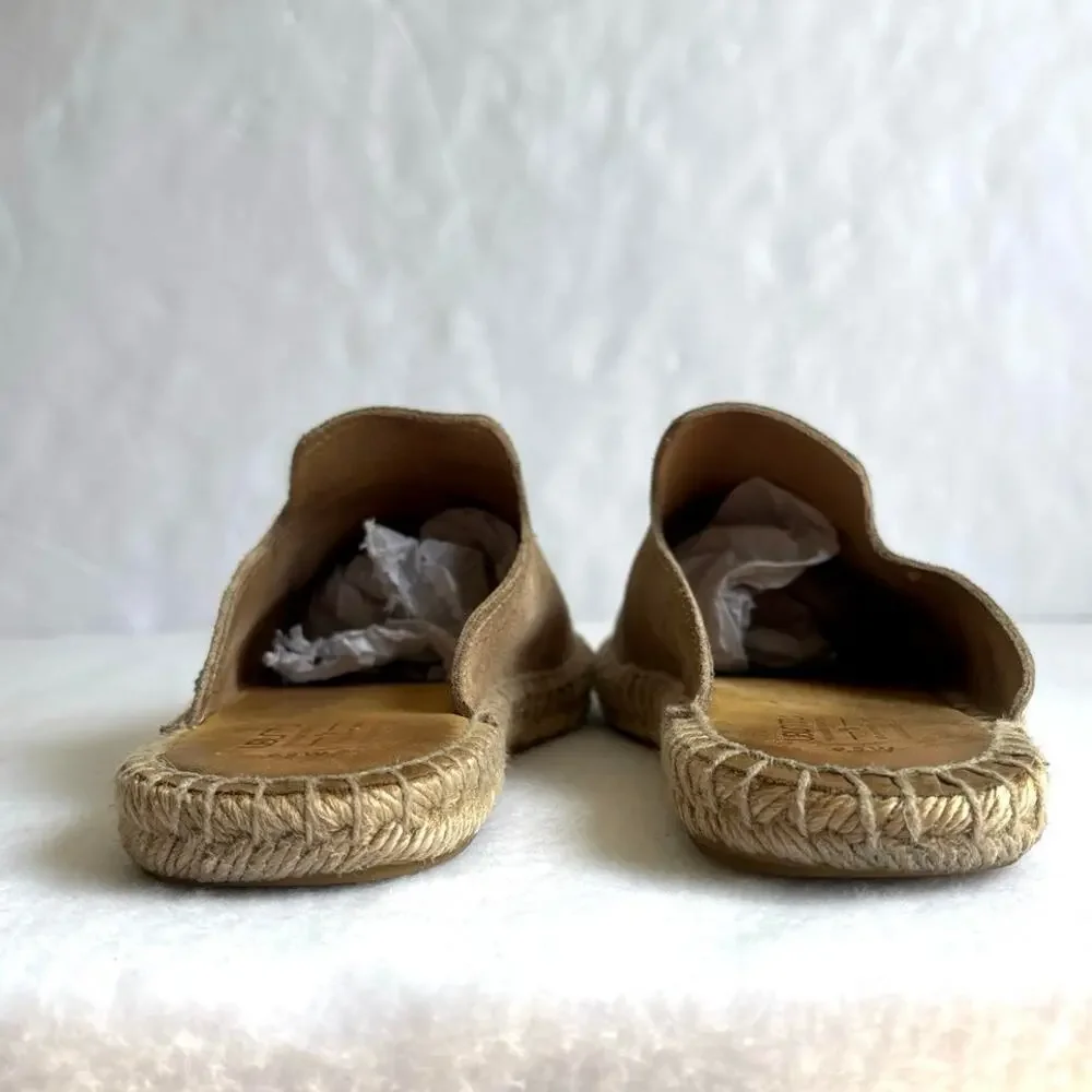 Ubuntu Life Handmade Suede Espadrille Mule Shoes Size 9.5